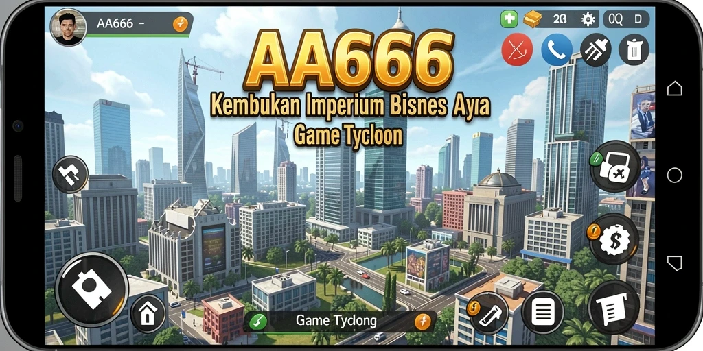 Screenshot gameplay AA666 menampilkan pengalaman manajemen bisnis yang seru.
