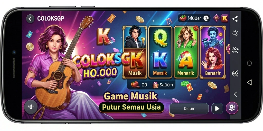 Tampilan gameplay COLOKSGP yang menampilkan interaksi musik yang seru.
