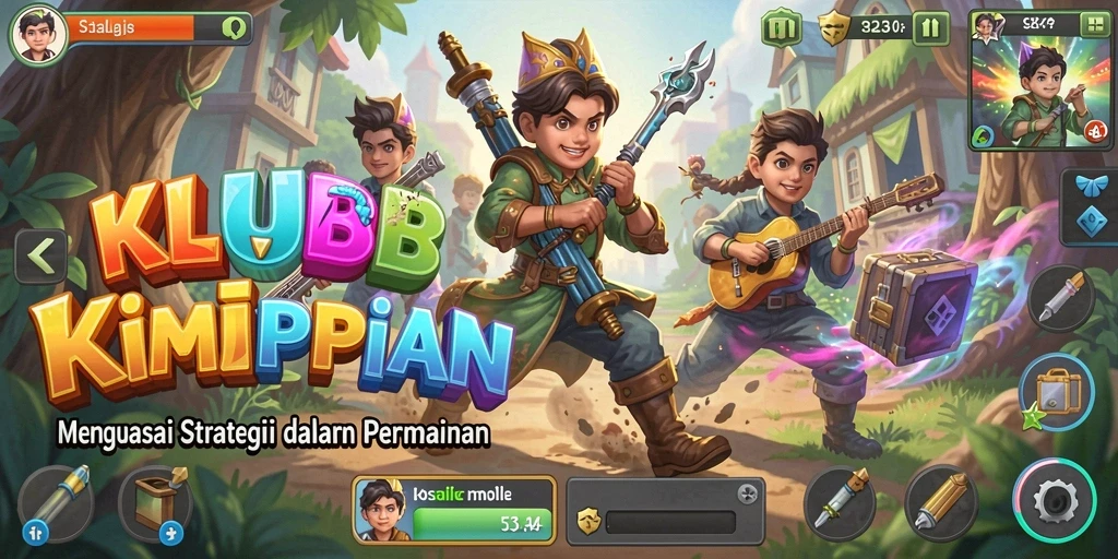 Gameplay menegangkan dalam KLUBIMPIAN saat merencanakan strategi.