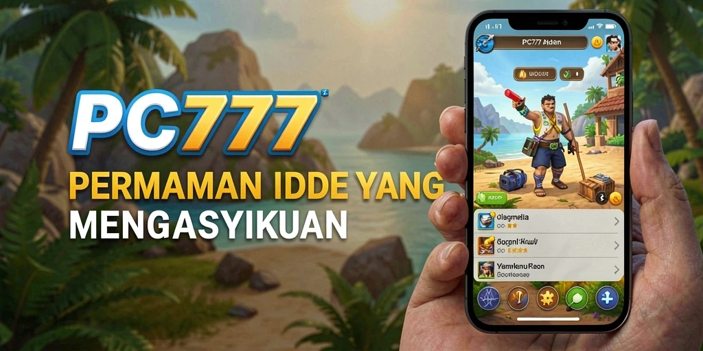Screenshot gameplay PC777 menampilkan elemen santai permainan Idle.