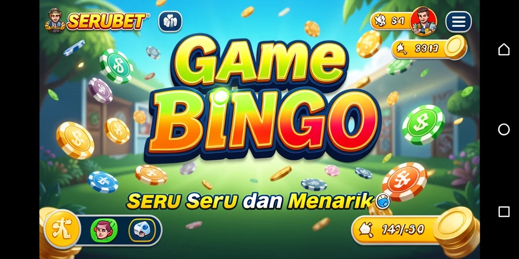 Tampilan gameplay seru dalam aplikasi Bingo SERUBET.