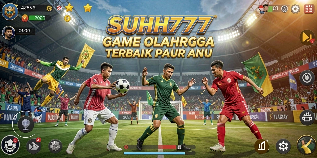 Screenshot utama SUHU777 menampilkan aksi seru dalam game olahraga.