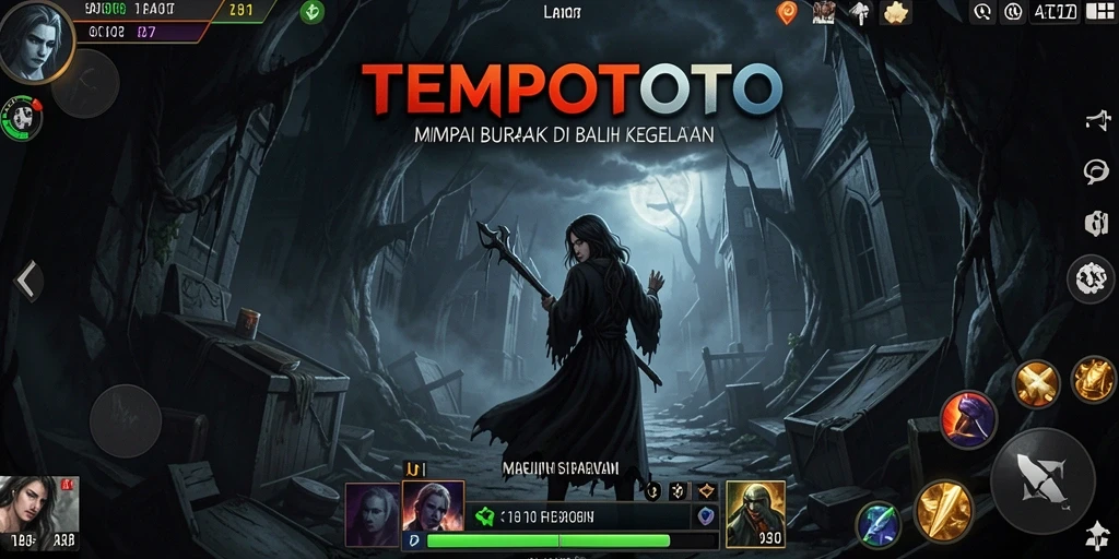 Tangkapan layar menunjukkan momen menegangkan dalam gameplay TEMPOTOTO.