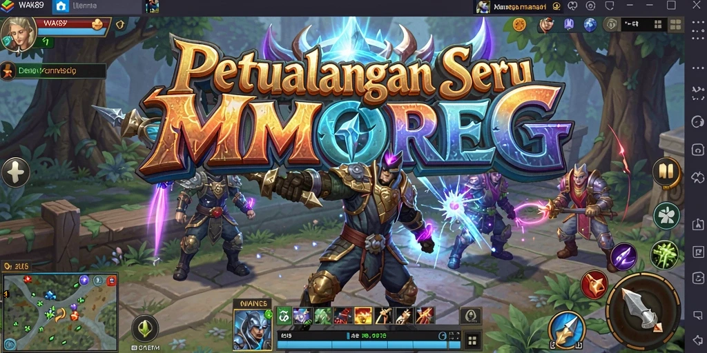 Tampilan gameplay <strong>WAK89</strong> yang menarik dengan peperangan seru.